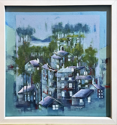 Sabriye Hatipoğlu imzalı tablo — Yağlı Boya, 35×35 cm, 2.750 TL müzayede satışı