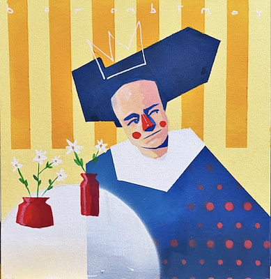 Baran Binay imzalı tablo — Akrilik Boya, 30×30 cm, 2.000 TL müzayede satışı