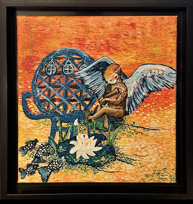 Hilal Arslan imzalı tablo — Akrilik Boya, 30×30 cm, 3.500 TL müzayede satışı