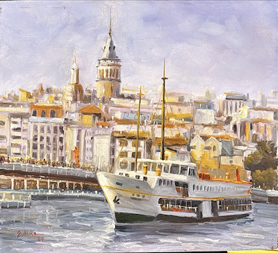 Erdal Abika imzalı tablo — Yağlı Boya, 40×50 cm, 2.250 TL müzayede satışı
