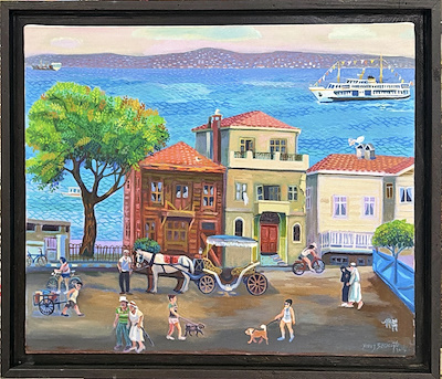 Yavuz Saraçoğlu imzalı tablo — Akrilik Boya, 50×40 cm, 4.250 TL müzayede satışı
