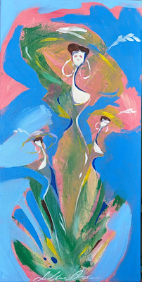 Sultan Örs imzalı tablo — Akrilik Boya, 40×20 cm, 2.000 TL müzayede satışı