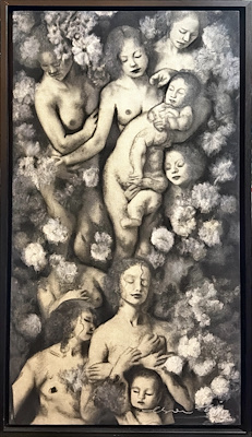 Esra Türk imzalı tablo — 90×50 cm, 25.000 TL müzayede satışı