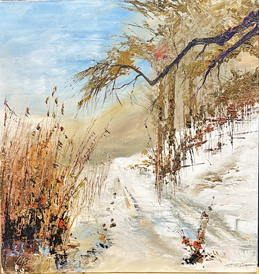Veysel Akkuş imzalı tablo — Yağlı Boya, 50×50 cm, 3.500 TL müzayede satışı