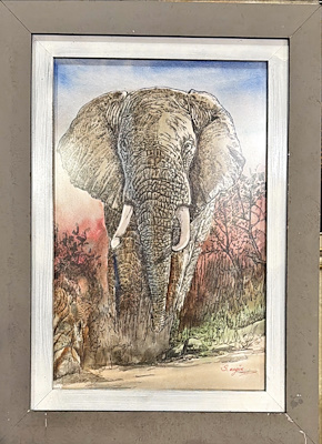 Selahattin Ergüç imzalı tablo — Sulu Boya, 50×40 cm, 2.000 TL müzayede satışı