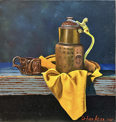 Orhan Köse imzalı tablo — Yağlı Boya, 30×30 cm, 5.000 TL müzayede satışı