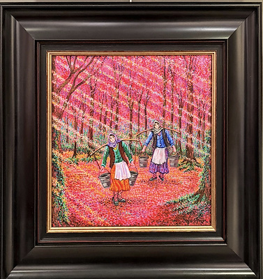 Hayal İrtegün imzalı tablo — Akrilik Boya, 30×30 cm, 16.000 TL müzayede satışı