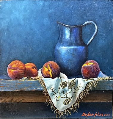 Orhan Köse imzalı tablo — Yağlı Boya, 30×30 cm, 6.000 TL müzayede satışı