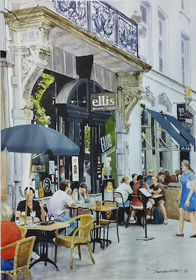 Hasan Kırdı imzalı tablo — Sulu Boya, 70×50 cm, 10.000 TL müzayede satışı
