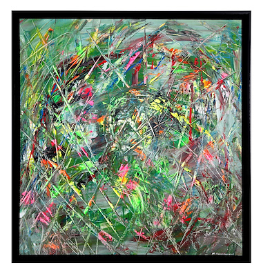 Murat Yıldırımçakar imzalı tablo — Akrilik Boya, 100×100 cm, 45.000 TL müzayede satışı