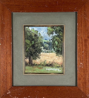 Hayrettin Sönmez imzalı tablo — Yağlı Boya, 15×13 cm, 2.000 TL müzayede satışı