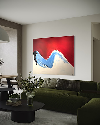 Filiz Zekioğlu imzalı tablo — Akrilik Boya, 160×200 cm, 27.000 TL müzayede satışı