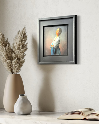 Mevlüt Özemir imzalı tablo — Yağlı Boya, 25×25 cm, 5.000 TL müzayede satışı