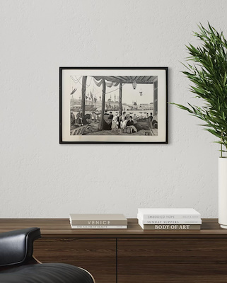 Ercan Kazmaz [1935-2022] imzalı tablo — Gravür, 28×41 cm, 10.000 TL müzayede satışı