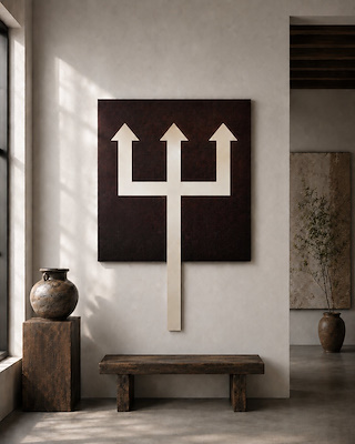 Halil Akdeniz imzalı tablo — Akrilik Boya, 195×140 cm, 125.000 TL müzayede satışı