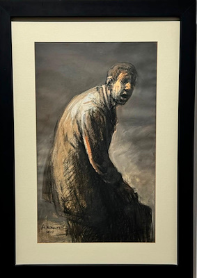 Ahmet Umur Deniz imzalı tablo — Karışık Teknik, 50×35 cm, 57.546 TL müzayede satışı