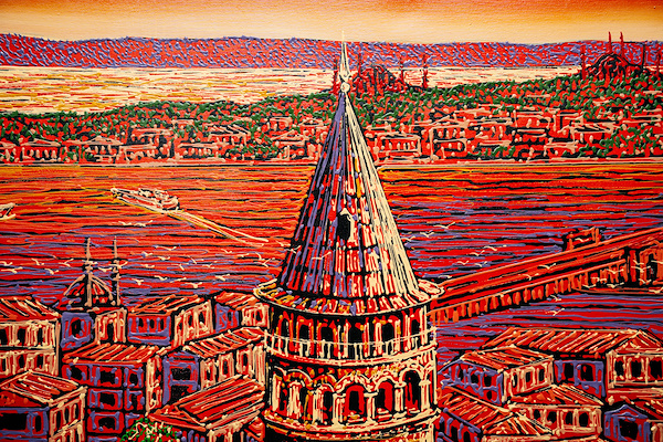 Javad Gaffari 140x60 Cm Tuval Üzerine Akrilik Boya | İlkem Sanat
