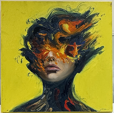 Mehmet Demir imzalı tablo — Yağlıboya, 60×60 cm, 6.500 TL müzayede satışı