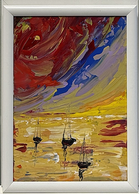Said Ağa Nejat imzalı tablo — Yağlıboya, 34×24 cm, 1.100 TL müzayede satışı