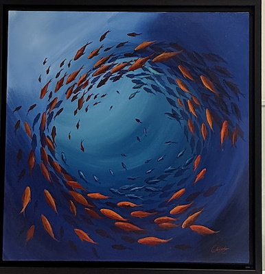 Aslı Aşkar imzalı tablo — Yağlıboya, 60×60 cm, 7.000 TL müzayede satışı