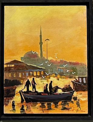 Ahmet Altın imzalı tablo — Yağlıboya, 50×40 cm, 5.000 TL müzayede satışı