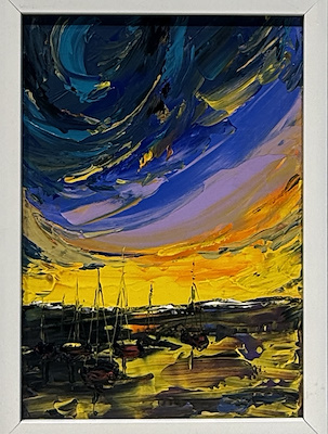 Farid Aghannejad imzalı tablo — Yağlıboya, 34×24 cm, 1.500 TL müzayede satışı