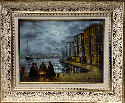Ahmet Birol Can imzalı tablo — Yağlıboya, 30×39 cm, 20.000 TL müzayede satışı