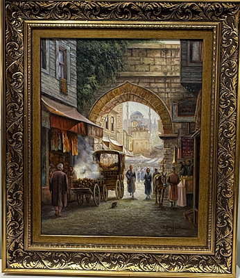 Ahmet Birol Can imzalı tablo — Yağlıboya, 55×45 cm, 30.000 TL müzayede satışı