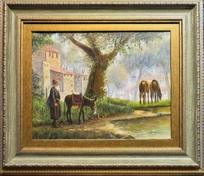 Birol Can imzalı tablo — Yağlıboya, 39×30 cm, 13.000 TL müzayede satışı