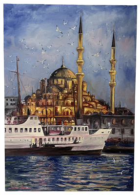 Sertaç Birim imzalı tablo — Yağlıboya, 100×70 cm, 1.300 TL müzayede satışı