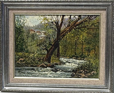 Muhammet Afrazi imzalı tablo — Yağlıboya, 30×40 cm, 2.750 TL müzayede satışı
