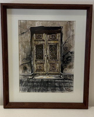 Handan Ulusoy imzalı tablo — Suluboya, 29×23 cm, 2.000 TL müzayede satışı