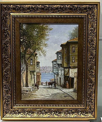 Birol Can imzalı tablo — Yağlıboya, 39×29 cm, 18.000 TL müzayede satışı