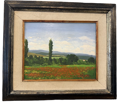Hakkı İnan imzalı tablo — Yağlıboya, 25×30 cm, 4.000 TL müzayede satışı