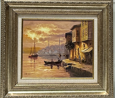 Birol Can imzalı tablo — Yağlıboya, 24×30 cm, 13.000 TL müzayede satışı