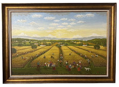 Hayal İrtegün imzalı tablo — Yağlı Boya, 80×120 cm, 50.000 TL müzayede satışı
