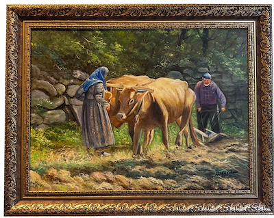 Abdullah Özduman imzalı tablo — Yağlı Boya, 60×80 cm, 4.750 TL müzayede satışı