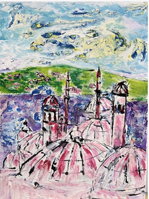 Aida Arghavinia imzalı tablo — Yağlı Boya, 40×30 cm, 1.200 TL müzayede satışı