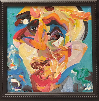 Alaa Alhassoun imzalı tablo — Akrilik Boya, 25×25 cm, 4.000 TL müzayede satışı