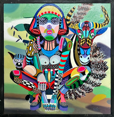 Levent Oyluçtarhan imzalı tablo — Yağlı Boya, 40×40 cm, 19.000 TL müzayede satışı