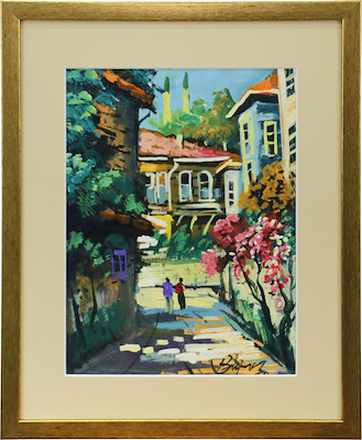 Bülent Yılmaz imzalı tablo — Yağlı Boya, 34×24 cm, 1.000 TL müzayede satışı