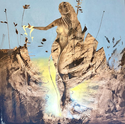 Ertuğrul Ateş imzalı tablo — Yağlı Boya, 180×180 cm, 75.000 TL müzayede satışı