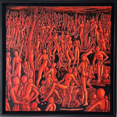 Adviye Bal imzalı tablo — Akrilik Boya, 70×70 cm, 32.500 TL müzayede satışı