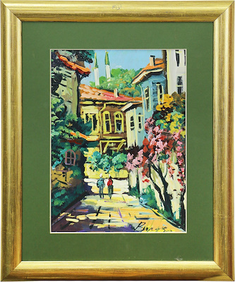 Bülent Yılmaz imzalı tablo — Yağlı Boya, 31×23 cm, 1.000 TL müzayede satışı