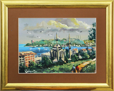 Bülent Yılmaz imzalı tablo — Yağlı Boya, 22×30 cm, 1.000 TL müzayede satışı