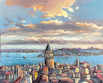 Bülent Yılmaz imzalı tablo — Yağlı Boya, 100×120 cm, 12.000 TL müzayede satışı
