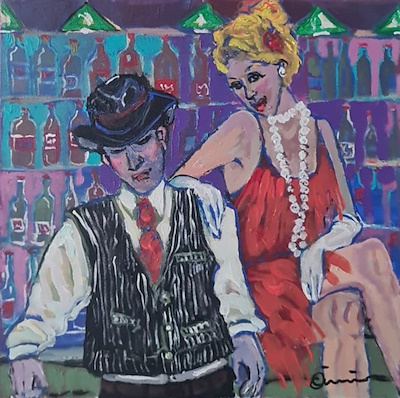Ömür Eke imzalı tablo — Akrilik Boya, 30×30 cm, 9.000 TL müzayede satışı