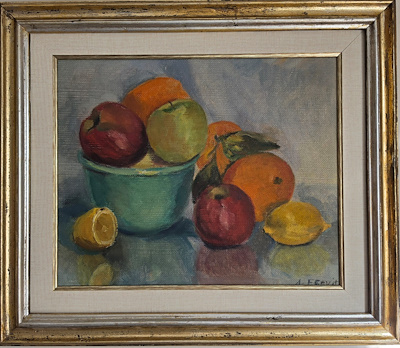 Afife Ecevit imzalı tablo — Yağlı Boya, 32×40 cm, 65.000 TL müzayede satışı