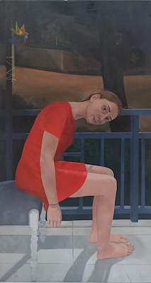 Tünay Tunç imzalı tablo — Yağlı Boya, 165×90 cm, 50.000 TL müzayede satışı