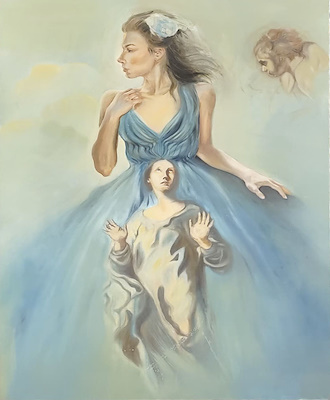Çiğdem Buçak Telli imzalı tablo — Yağlı Boya, 150×115 cm, 10.000 TL müzayede satışı